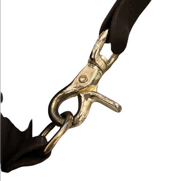 Elegant Brown Leather Laptop Bag - Picture 4 of 5